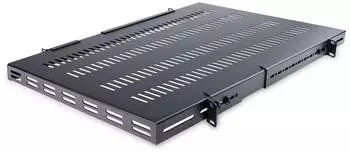 StarTech ADJSHELFHDV 1U verstellbares belüftetes Rack-Shelf, 150kg (ADJSHELFHDV)