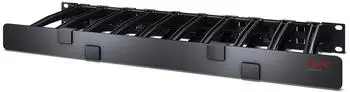 APC Horizontaler Kabelmanager einseitig mit Abdeckung, 1U (AR8612)
