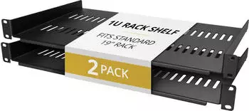 StarTech 1U bel&uuml;ftetes Rack-Shelf, 25,4cm, 20kg, 2er-Pack (CABSHELFV1U-2PK)