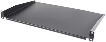 Intellinet 19" Fachboden 1HE 300mm, nicht perforiert, schwarz (715072)