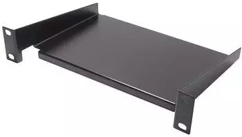 Good Connections Netzwerkschrank-Fachboden 10" 1HE 160mm tiefschwarz (GC-N0101)