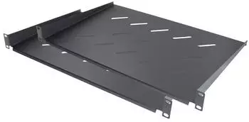 Good Connections 19-Zoll-Fachboden 1HE 300mm tiefschwarz (RAL9005), 2er-Set (GC-N0089)