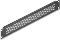 DELOCK 19" Blindpanel mit runden L&ouml;chern 1 HE schwarz