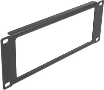 DeLock 10″ Netzwerkschrank-Panel mit Öffnung 2HE, schwarz (66673)