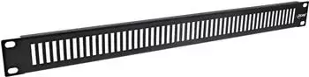 InLine 19" Blindplatte perforiert, 1HE, schwarz RAL 9005 (19111F)