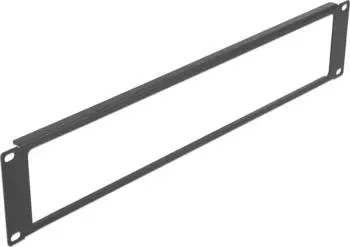 DeLock 19″ Netzwerkschrank-Panel mit Öffnung, 2 HE, schwarz (66675)