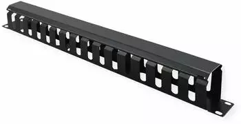 Value 19-Zoll-Netzwerkschrank-Frontblende 1HE, schwarz (RAL 9005) (26.99.0304)