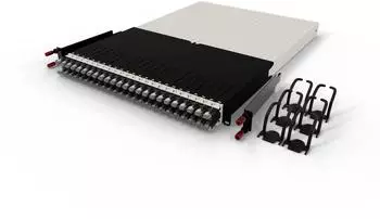 PATCHBOX .one 30HE Kabelmanagementsystem Cat.6a STP, 24-Port, 1,8m, schwarz (PONE30STPBK)