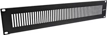 InLine 19" Blindplatte perforiert, 2HE, RAL 9005 schwarz (19111H)