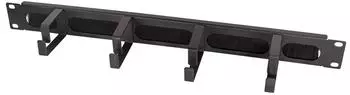 LogiLink Rangierpanel 19" 1HE 4 Kabelführungsbügel schwarz (OR106B)