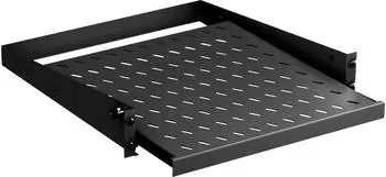 EFB-Elektronik 19" Fachboden ausziehbar 2HE, 455mm, RAL9005 (691667TS.2B)