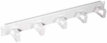 ProfiPatch Kabelführungspanel 19" 1HE, 5 Bügel, Stahl, grau (699995.1)