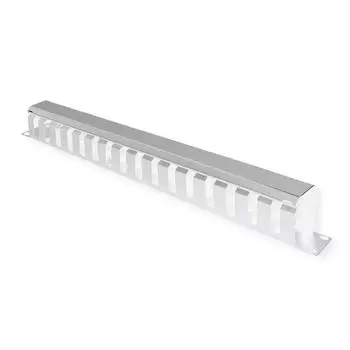 Value 19"-Frontplatte 1 HE mit Rangierkanal 40x40mm, grau (26.99.0301)
