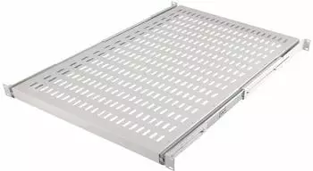 LogiLink 19" Netzwerkschrank-Ger&auml;teboden 1HE ausziehbar, lichtgrau (SF1S85G)
