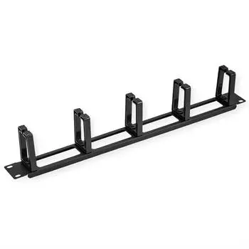 Value 19"-Frontplatte 5 Kabel&ouml;sen Typ C, Kabeldurchf&uuml;hrung, schwarz (26990324)