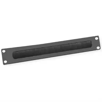 Value 19"-Kabeldurchf&uuml;hrung 2HE mit B&uuml;rstendichtung, schwarz (26.99.0316)