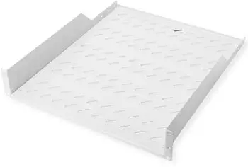 Roline 19-Zoll Fachboden 2HE, 550mm Tiefe, 25kg Tragkraft, grau