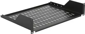 Lanview 2U 19" Montageboden für Rack-Schrank, 350mm, schwarz (RAS210BL)