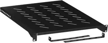Lanberg Rack-Fachboden 19" 1U 483x500mm, max. 25kg, schwarz (AK-1005-B)
