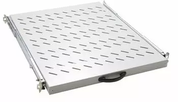 Equip Ausziehbarer Fachboden 19", 1U, 800mm, grau (EZVS-19-1-80-G)