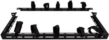 Lanview RAO220BL Kabelmanagement-Panel 19" 0,5U schwarz (W128316937)