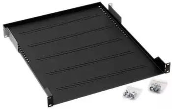 Triton RAB-UP-550-A1 19" Fachboden 1HE, 550mm, 40kg, perforiert, schwarz (RAB-UP-550-A1)