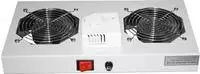 DIGITUS 19" Deckell&uuml;fter inkl.Thermostat DN-19 FAN-2-WM-T