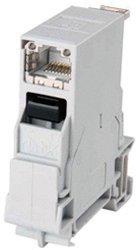 Telegärtner STX Tragschienen-Verbinder inkl. RJ45 Modul A Cat.6A
