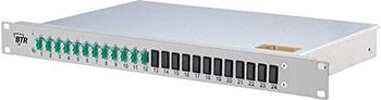 Metz Connect 24 Port LWL-Patchpanel 19" 1HE (1502557712-E)