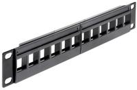 Delock 43259, DeLOCK 10" Keystone Patchpanel 12 Port