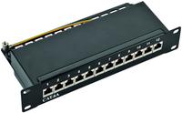 LogiLink NP0052B 12 Port Patch-Panel 254mm (10 ) CAT 6a 1 HE