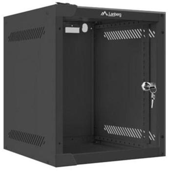 Lanberg Rackschrank 10" Wandmontage 6U/280X310 Glast&uuml;r schwarz