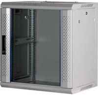 Rockstable 12 HE 19 Wandschrank mit Glast&uuml;r in Wei&szlig; - Wandmontiertes Regal - 12U -