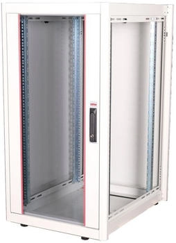 Roline 19-Zoll Basic 22 HE 600x800 BxT Glastür grau