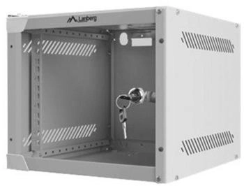 Lanberg Wandschrank 10" 4U/280X310 Glastür grau (WF10-2304-10S)