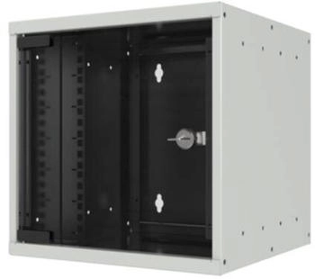 EFB-Elektronik 10" Wandgehäuse 9HE Tiefe 300mm 1-teilig RAL7035 (19 Zoll ) Grau (WGB-1009GR.30)