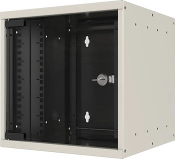 EFB-Elektronik 10" Wandgehäuse 6HE Tiefe 300mm 1-teilig RAL9010 (19 Zoll ) Weiss (WGB-1006WS.30)