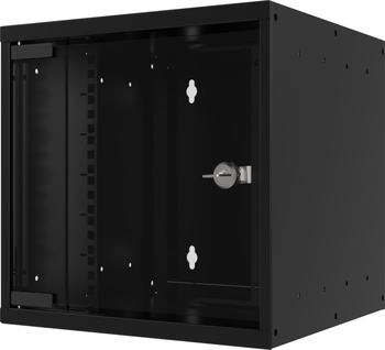EFB-Elektronik 10" Wandgehäuse 9HE Tiefe 300mm 1-teilig RAL9005 (19 Zoll ) Schwarz (WGB-1009TS.30)