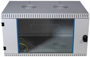 EFB-Elektronik 19" Wandgehäuse 12HE fest 1-teilig RAL7035 Tiefe 600 mm (12 HE 19 Zoll ) Grau (691712VGR.60)