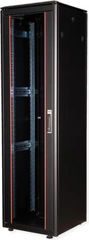 Roline 19-Zoll Pro 42 HE 600x600 BxT Glastür schwarz (26.21.0231)