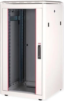 Roline 19-Zoll Pro 22 HE 600x600 BxT Glastür grau (26.21.0049)