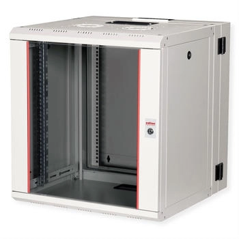 Roline 19-Zoll Wandgeh&auml;use Pro 12 HE 600x600 BxT zweiteilig schwenkbar grau (26.21.0012)