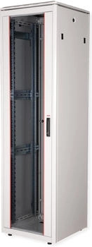 Roline 19-Zoll Pro 42 HE 600x600 BxT Glast&uuml;r grau (26.21.0062)