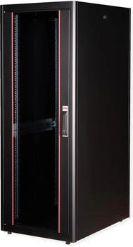Roline 19-Zoll Basic 32 HE 600x800 BxT Glastür schwarz (26.21.0207)