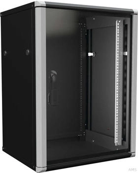 ENOC Wandschrank 15HE 2tlg. sw 19600x500x801mm W2 15-65-S (58624)