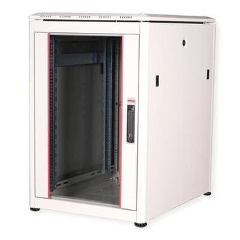 Roline 19-Zoll Pro 16 HE 600x800 BxT Glastür grau (26210048)