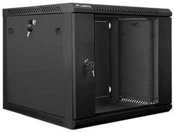 Lanberg Wandschrank 48,30cm (19") 9U/600X600 Metalltür schwarz (WF01-6609-10B)