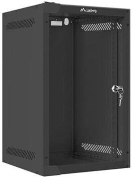 Lanberg Wandschrank 25,40cm (10") 9U/280X310 Glastür schwarz (WF10-2309-10B)