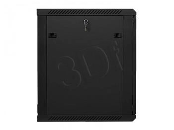 Lanberg Wandschrank 48,30cm (19") 15U/600X600 Glastür schwarz (WF01-6615-10B)