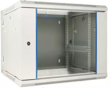 Extralink 12U 600x600 AZH Grau | Rackmount-Schrank | Wandmontage schwenkbar (EX.12912)